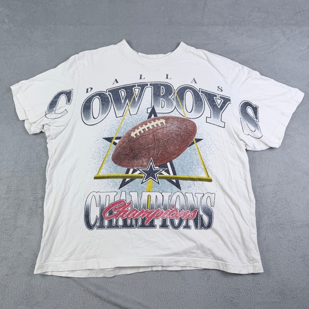Abercrombie & Fitch Dallas Cowboys NFL Vintage Inspired Graphic T-Shirt XL White